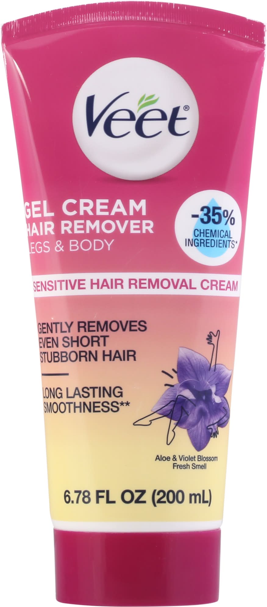 Veet Sensitive Gel Cream Hair Remover For Legs & Body (6.8 fl oz)