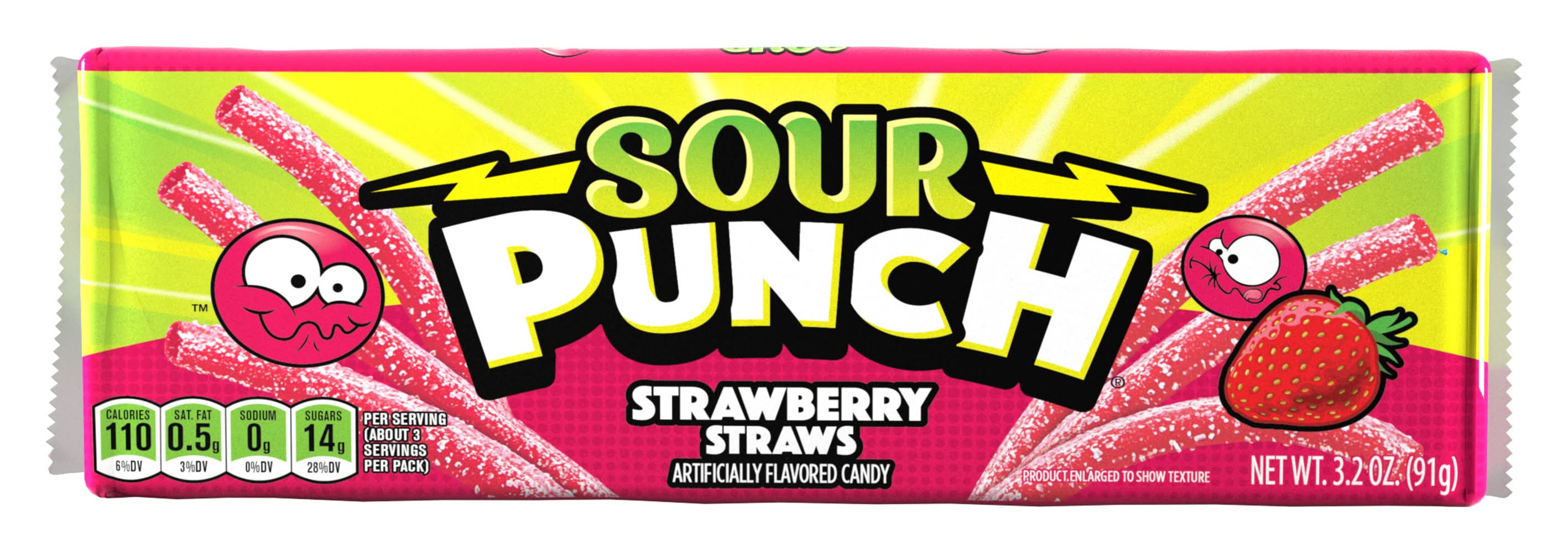 Sour Punch Strawberry Straws (3.2 oz)