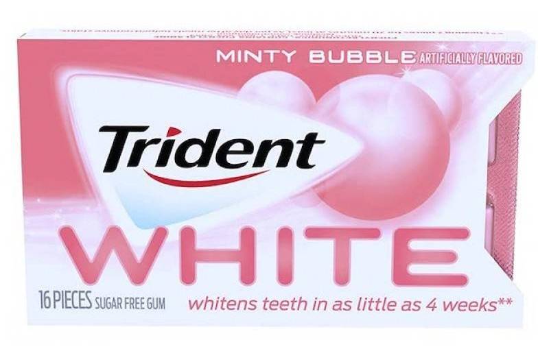 Trident White Minty Bubble 16 Pcs