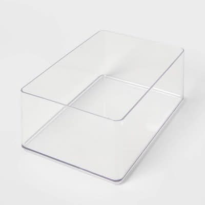 Brightroom Large Plastic Bathroom Tray, Clear