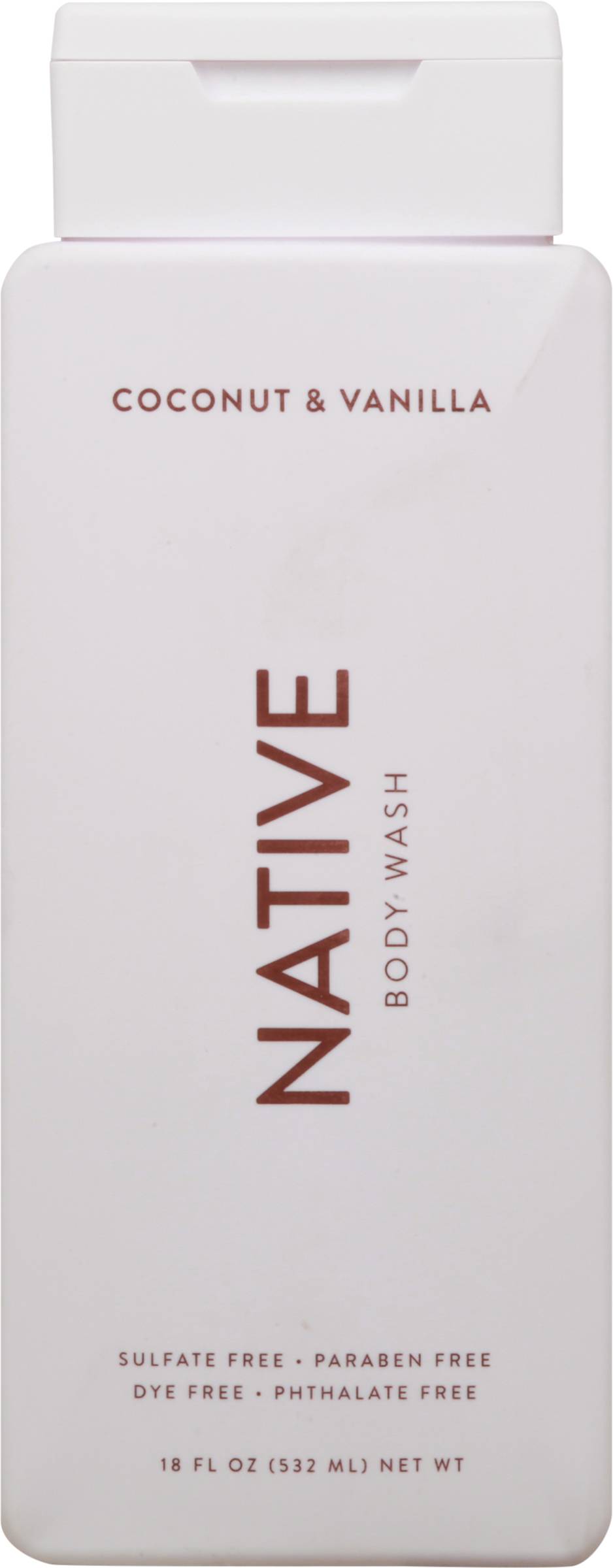 Native Body Wash, Coconut-Vanilla