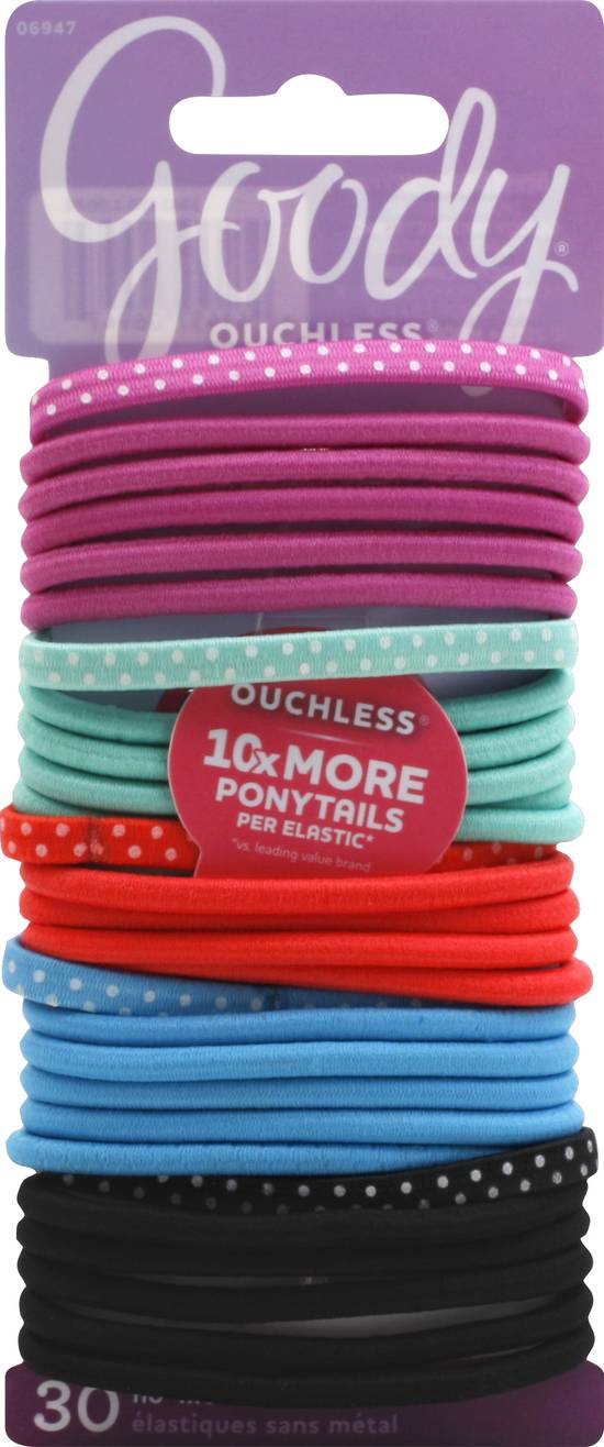 Goody Ouchless Pony Tails Elastics (30 ct)