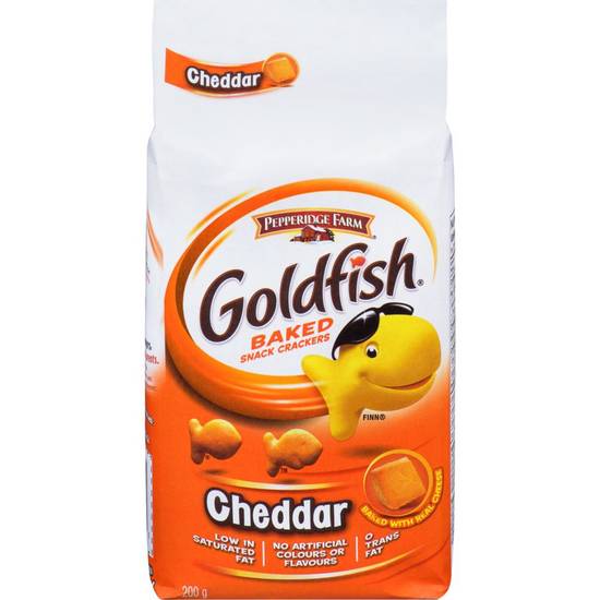 Pepperidge farm goldfish craquelins cuits au four à saveur de cheddar (200 g) - goldfish baked snack crackers (200 g)