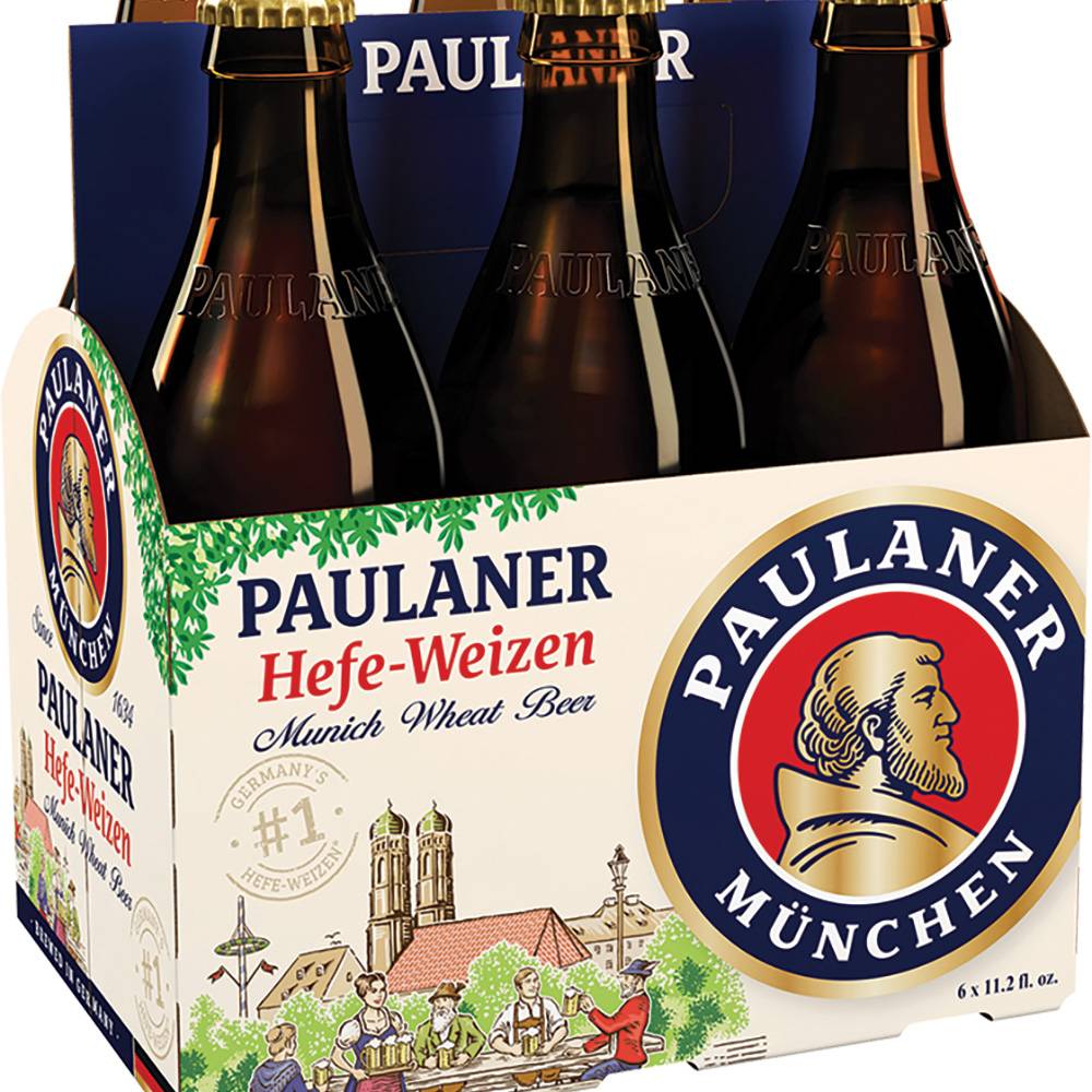 Paulaner Hefe Weizen Beer (6 x 12 fl oz)