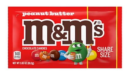 M&M's® Peanut Butter Chocolate Candies Share Size 2.83oz