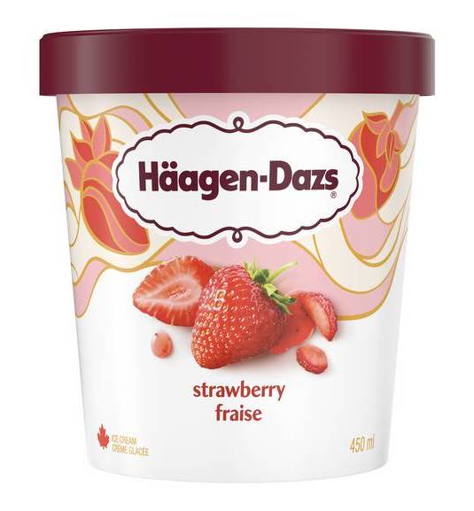Häagen-Dazs Ice Cream, Strawberry (450 ml)