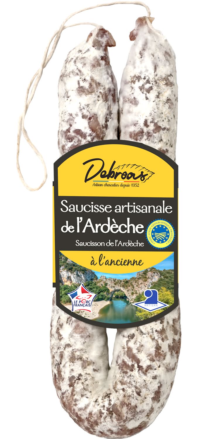 Alliance Producteurs - Saucisse de l'ardèche artisanle à l'ancienne (250g)