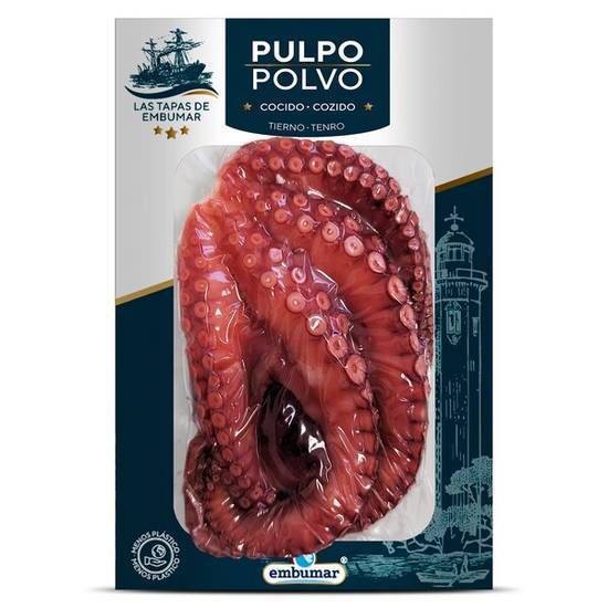 Medio Pulpo Cocido Embumar Bandeja (150 g)