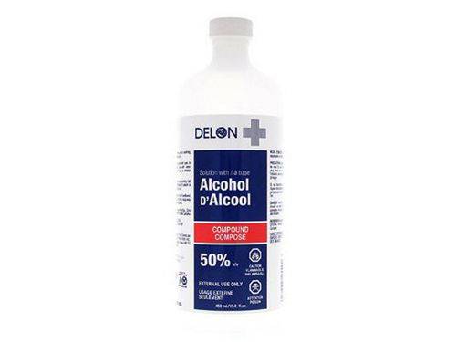 Delon · 50% alcohol solution - Solution d'alcool 50% (450 mL - 450ml)