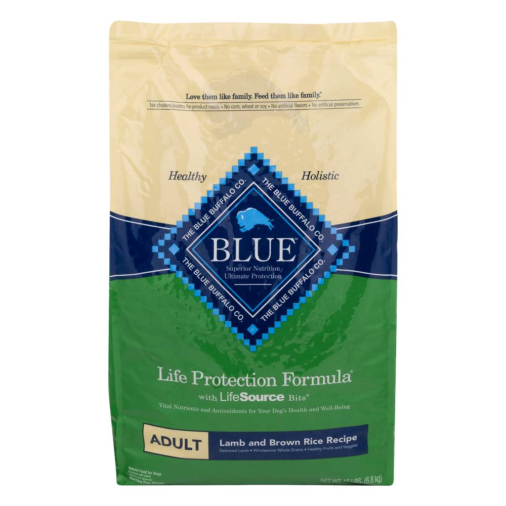 Blue Buffalo Life Protection Formula Lamb and Brown Rice Adult Dog Food (15 lbs)