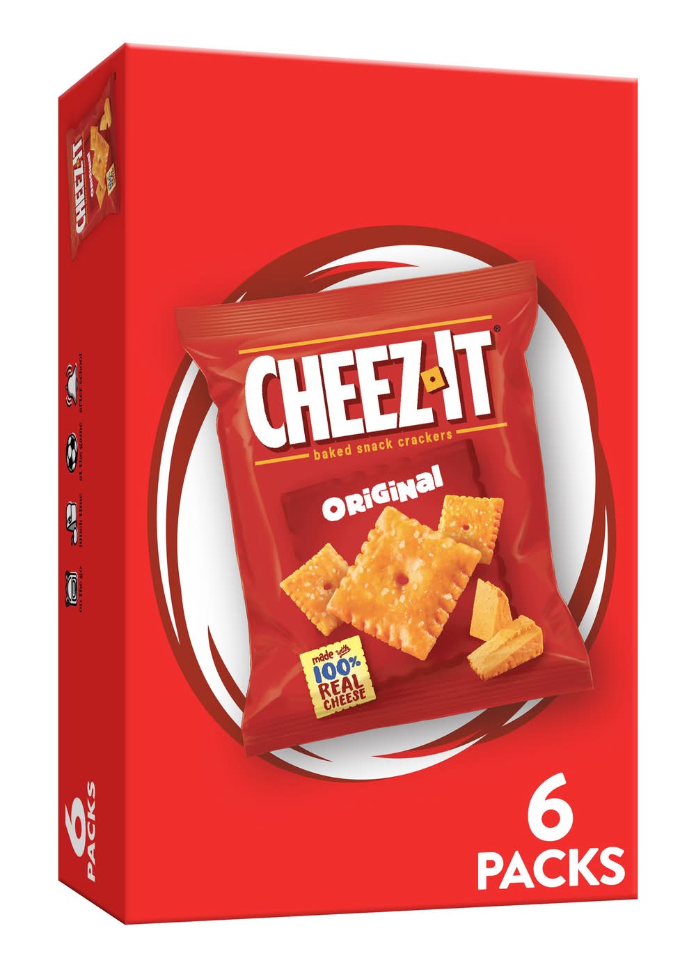 Cheez-It Original Cheese Crackers (6 x 0.75 oz)