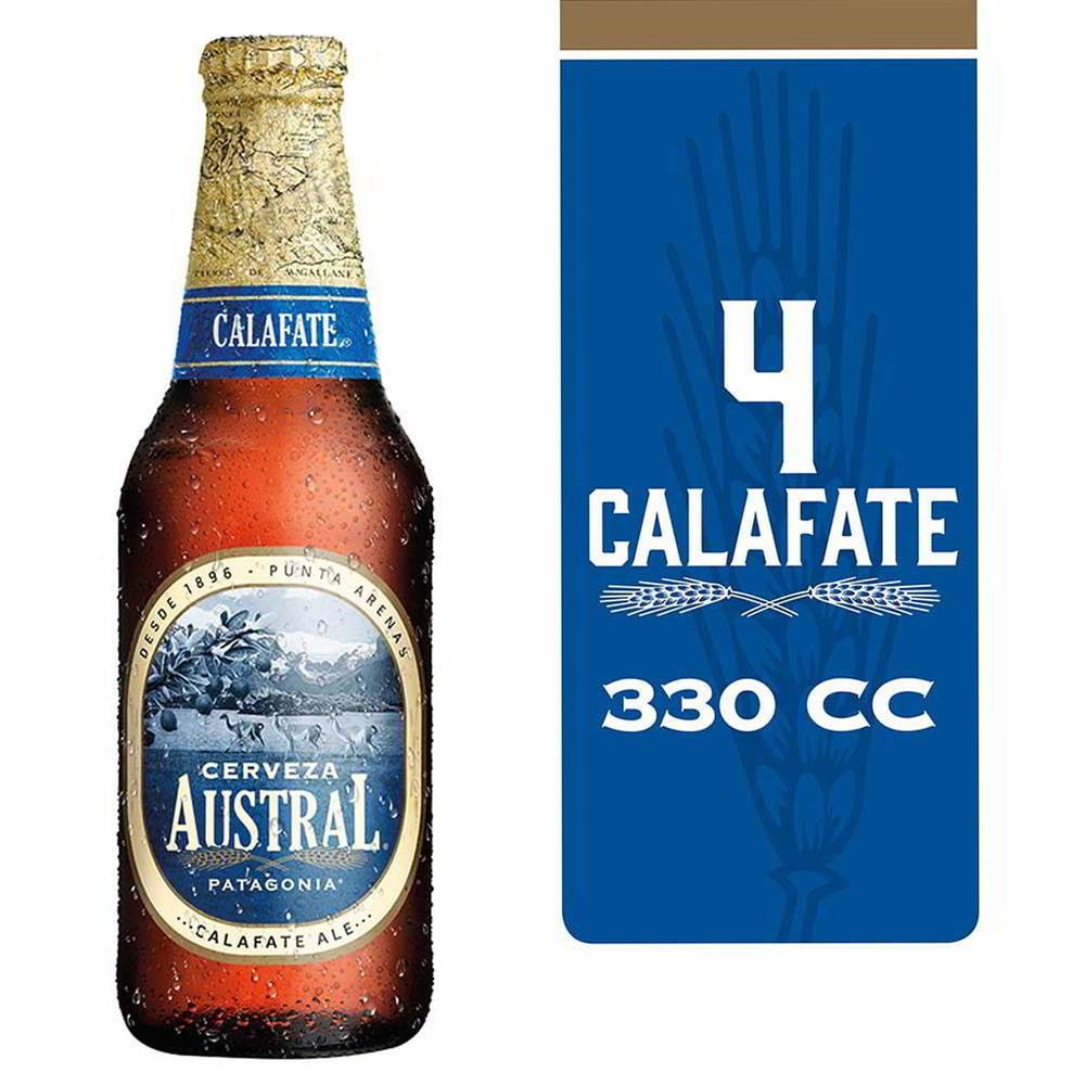 Austral cerveza calafate (4 pack, 330 ml)