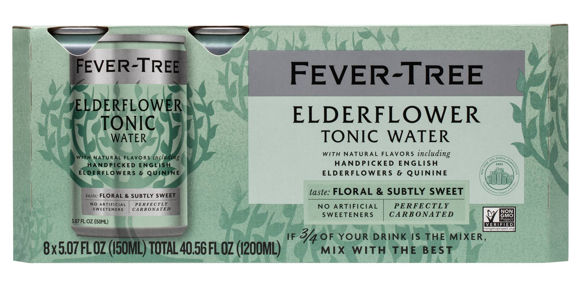 Fever-Tree Elderflower Tonic Water (8 x 5.08 fl oz)