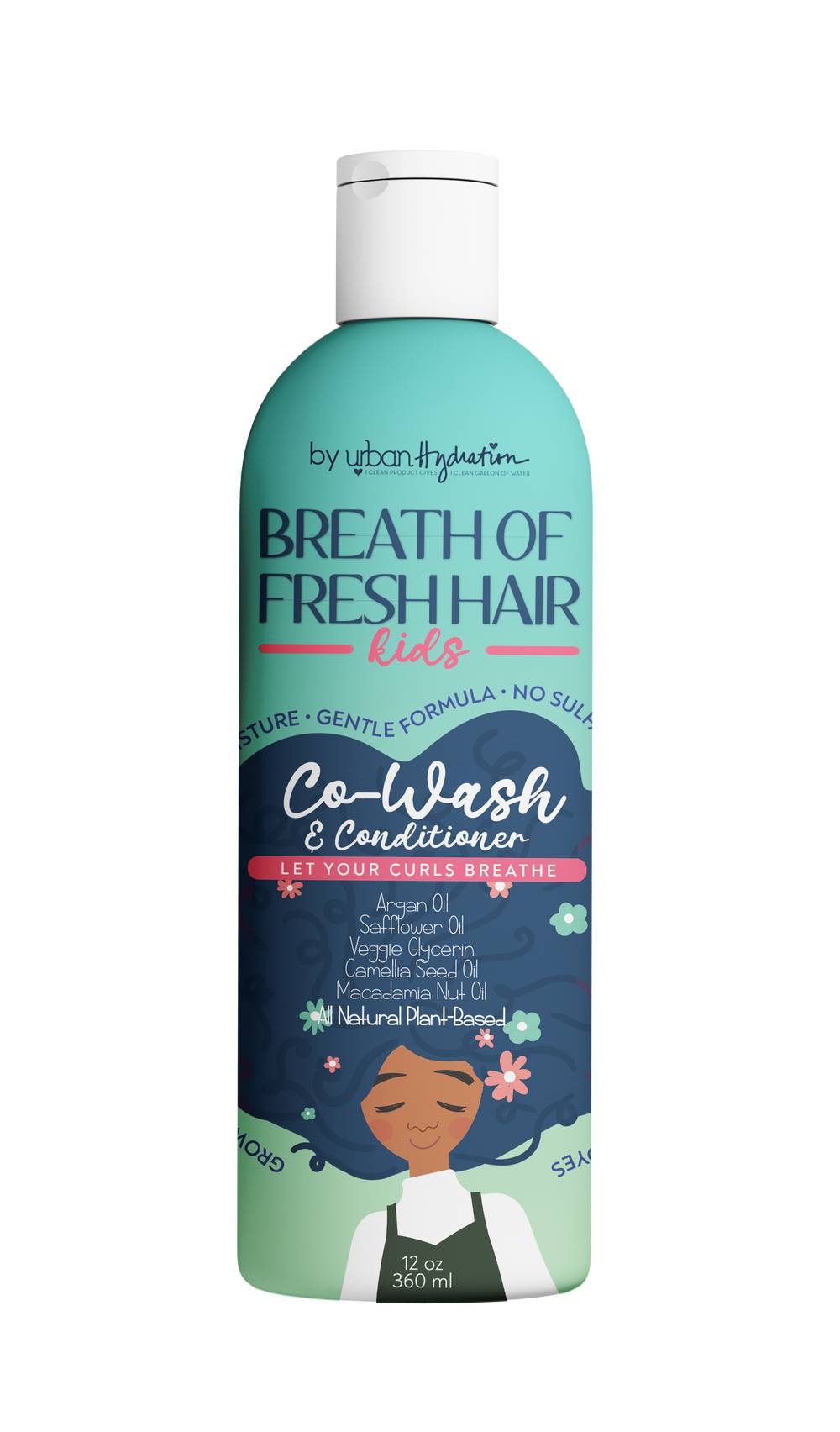 Breath of Fresh Hair Kids Plant Based Co-Wash & Conditioner, 12 OZ