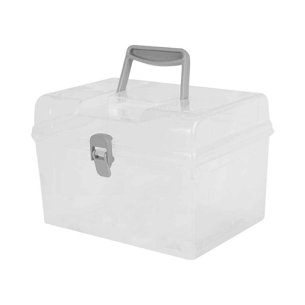 Miniso caja con tapa y asa transparente (1 pieza)