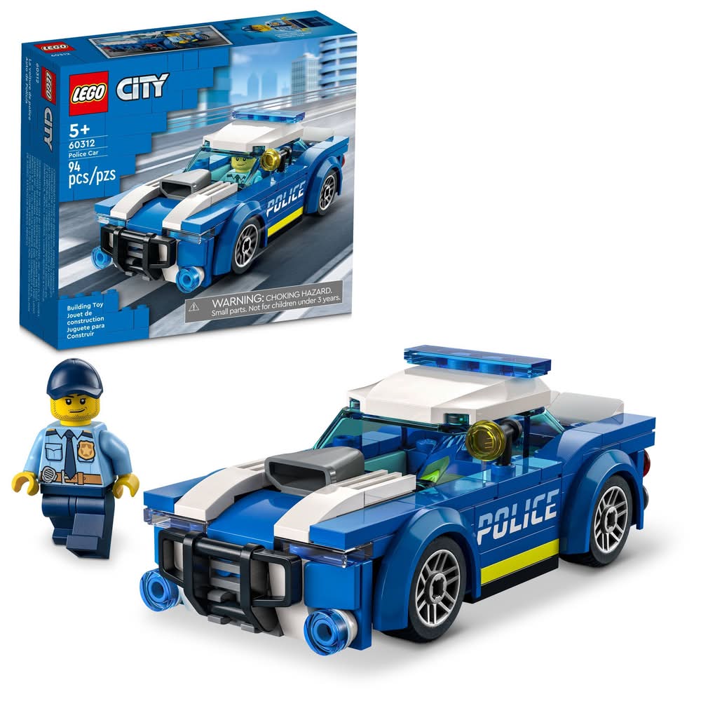 LEGO City Police Car Building Playset Toy Kit For Ages 5+ (94 ct)