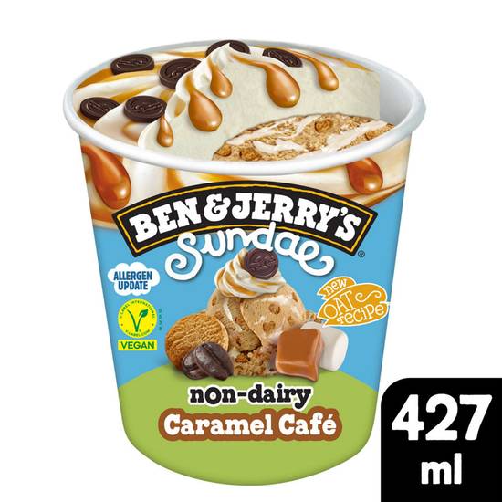 Ben & Jerry's  Ice Cream Tub Non Dairy Caramel Café Sundae 427ml