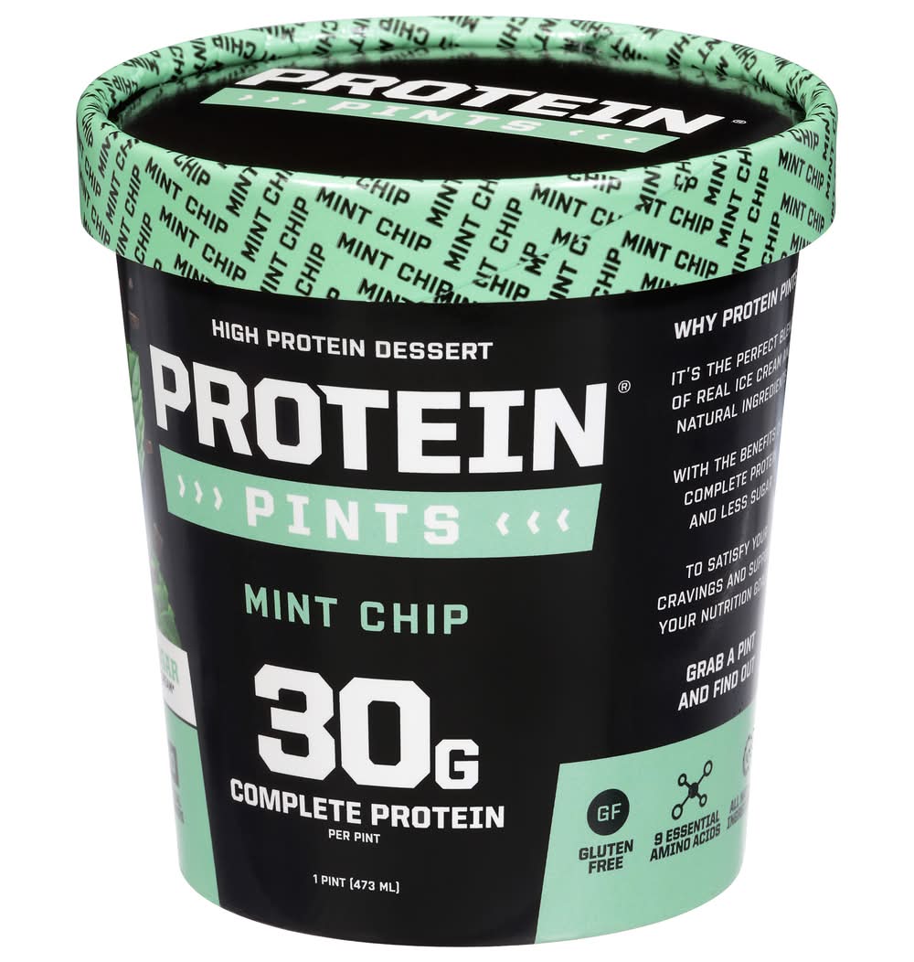 Protein Pints Protein Pints High Protein Ice Cream, Mint Chip (16 fl oz) | Delivery ...