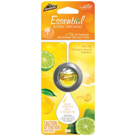 Armor All Vent Air Freshener Lemon Bergamot Scent