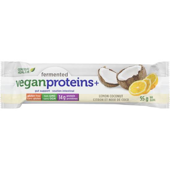 Genuine Health Vegan Proteins+ Lemon Coconut Bar (55 g)