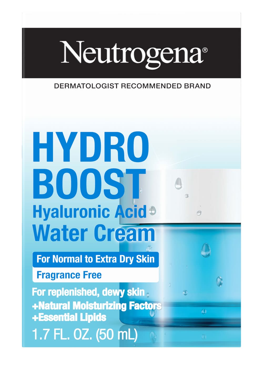 Neutrogena Fragrance Free Hydro Boost Hyaluronic Acid Water Cream (1.7 fl oz)