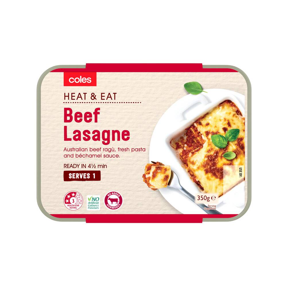 Coles Beef Lasagne Meals (Assorted)