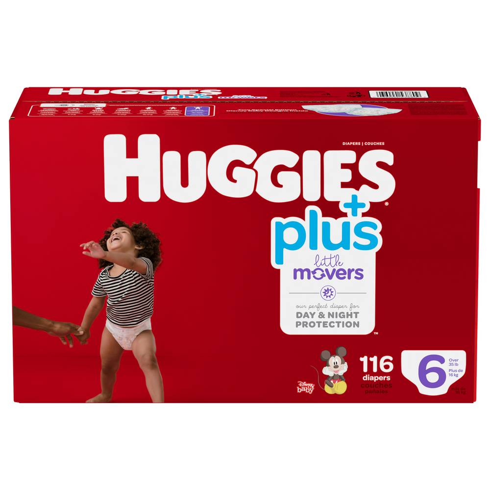 Huggies Little Movers Plus Size 6 (116 ct)