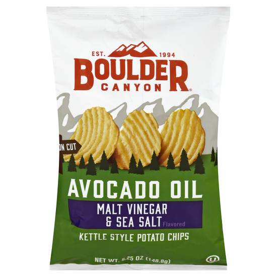 Boulder Canyon Avocado Oil Malt Vinegar & Sea Salt Chips (5.3 oz)