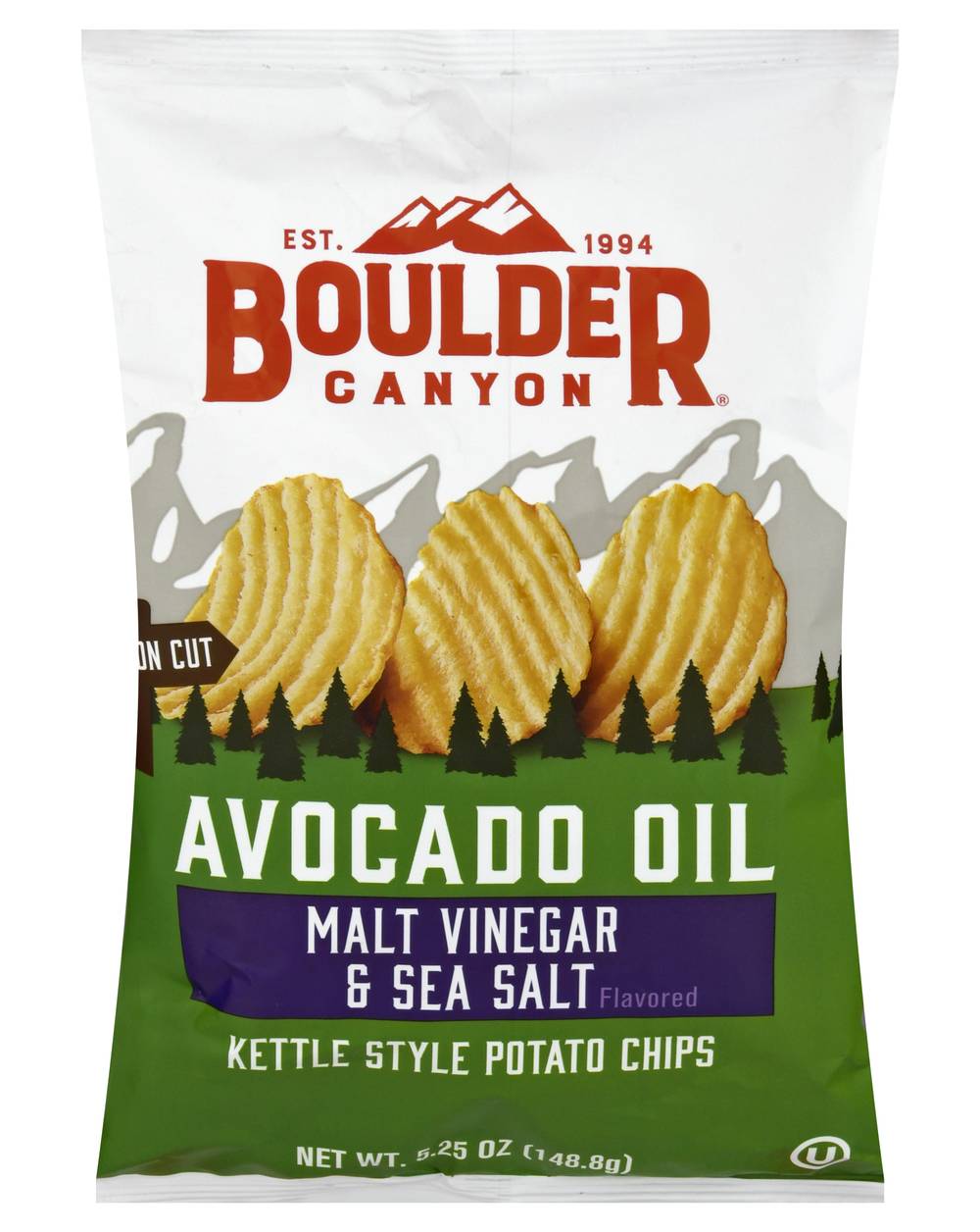 Boulder Canyon Avocado Oil Malt Vinegar & Sea Salt Chips (5.3 oz)