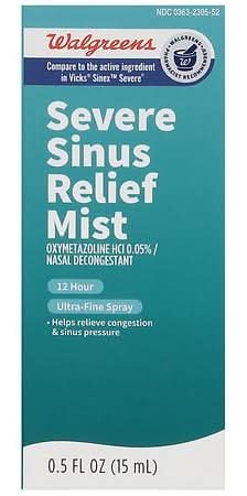 Walgreens Severe Sinus Relief Mist (0.5 fl oz)