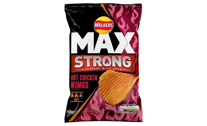 Walkers Max Hot Chicken Wings 140g (404789)