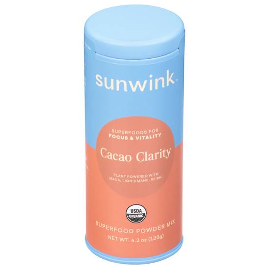 Sunwink Cacao Clarity Superfood Powder Mix