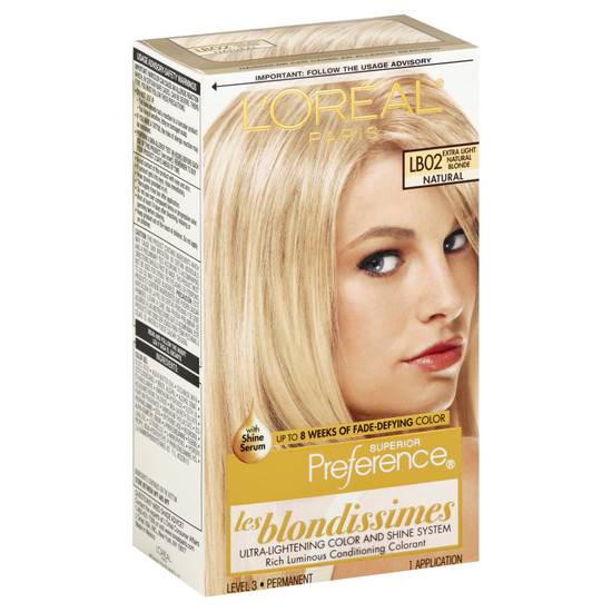 L'oréal Superior Preference Permanent Lb02 Extra Light Natural Blonde Haircolor