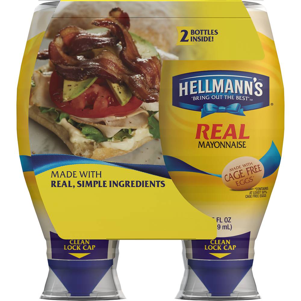 Hellmann's Real Mayonnaise (25 fl oz, 2 ct)