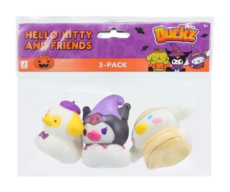 Halloween Hello Kitty And Friends® Duckz™ 3-Pack Pompompurin/Kuromi/Cinamaroll