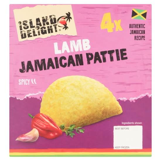 Island Delight Lamb Jamaican Pattie (4 pack)