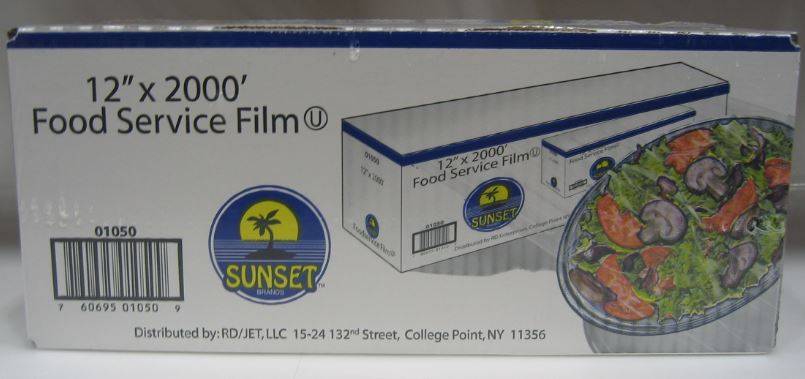 Sunset - Food Service Film Roll 12"X2000' (Case of 1)