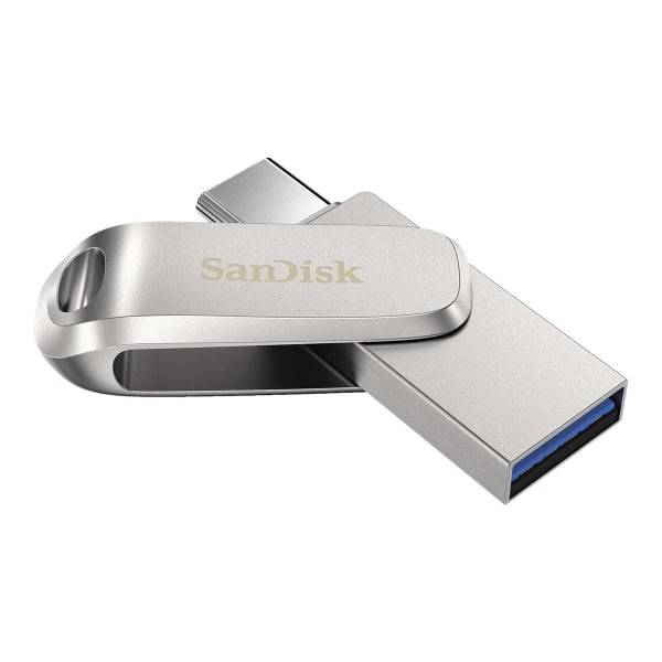 Sandisk Ixpand Dual Drive Usb-C Luxe Flash Drive, 64gb Silver