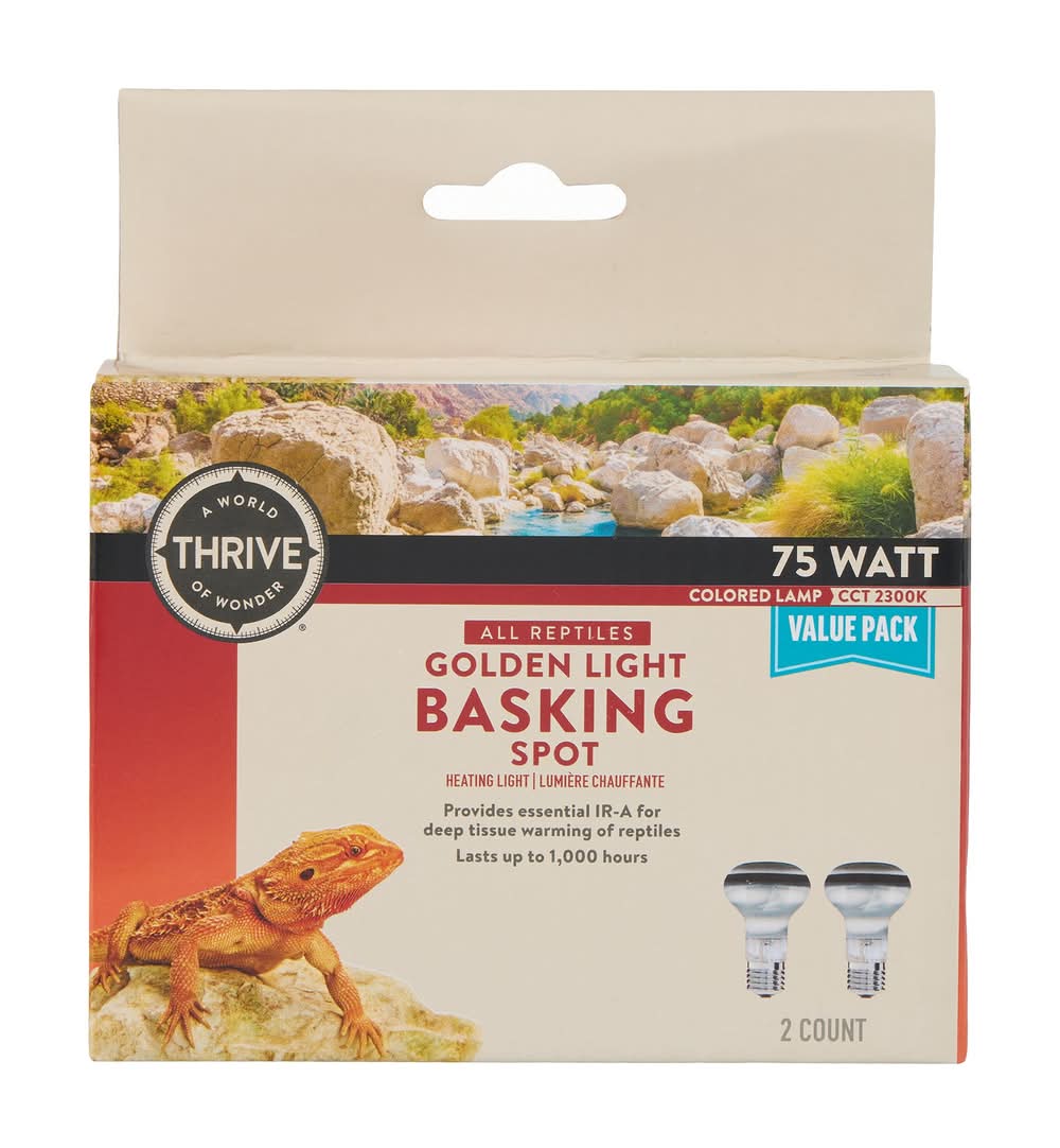 Thrive® Golden Light Basking Spots 2-pack (Size: 75W)