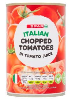 SPAR Chopped Tomatoes in Tomato Juice (400g)