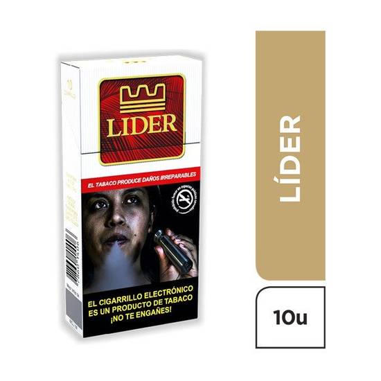 Lider Cigarrillo Cajetilla X 10 Uni
