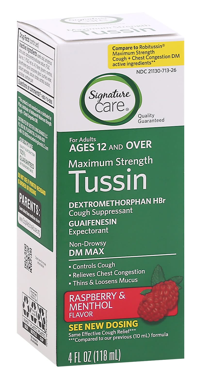 Signature Care Maximum Strength Tussin (4.2 oz)
