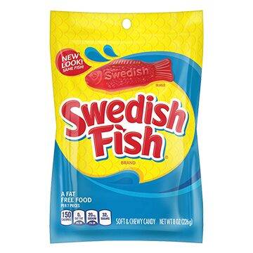 SWEDISH FISH 8OZ PEG BAG Single