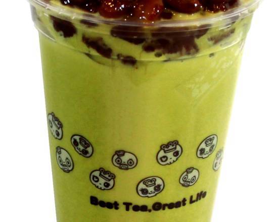 Red Bean Matcha Milk Tea 红豆抹茶