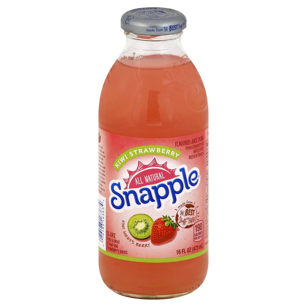 Snapple Juice Drink (16 fl oz)(strawberry -kiwi)