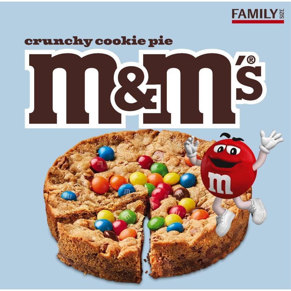 M&M's Milk Chocolate Cookie Pie