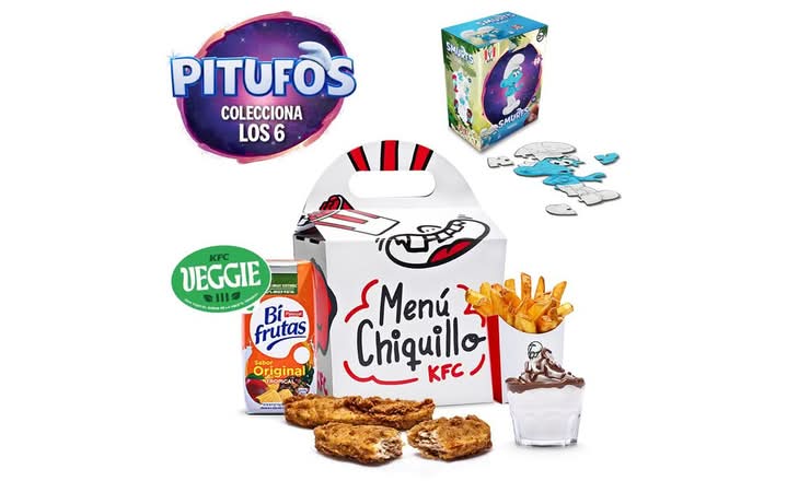 Menú Chiquillo 2 Tiras Veggie