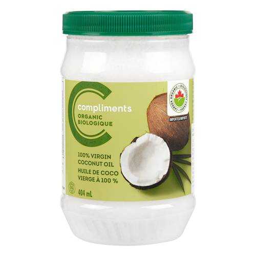 Compliments Organic 100% Virgin Coconut Oil 404 ml