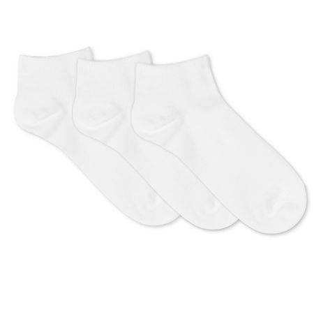George Women''s 3-Pack of Low-Cut Socks (Color: White, Size: 4-10)