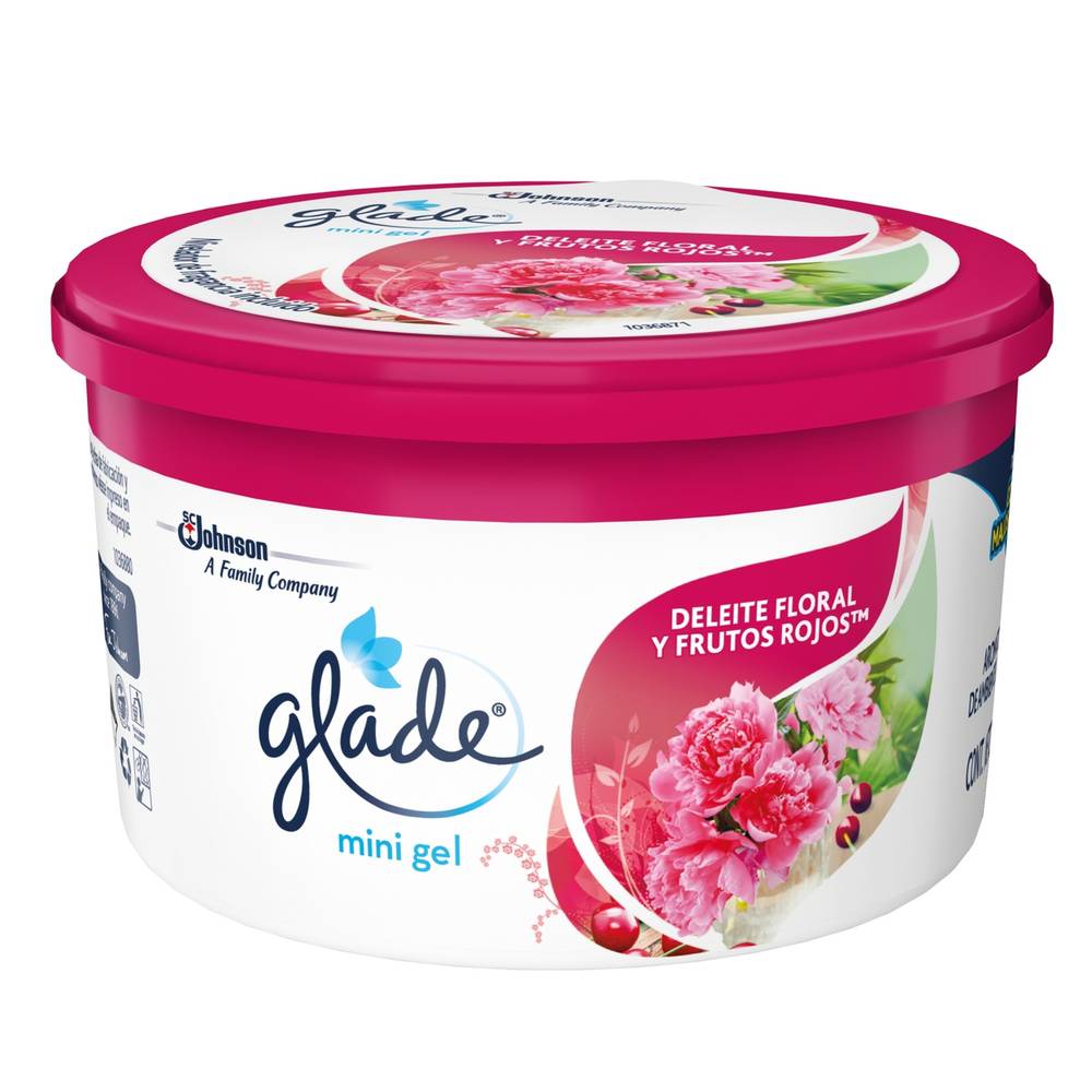 Glade aromatizante mini gel deleite floral (1 pieza)